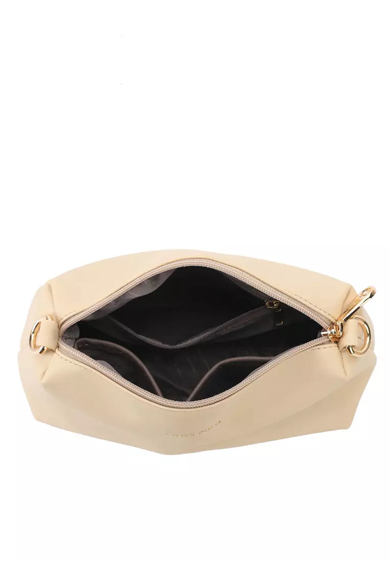Women's Sling Bag / Crossbody Bag - Beige