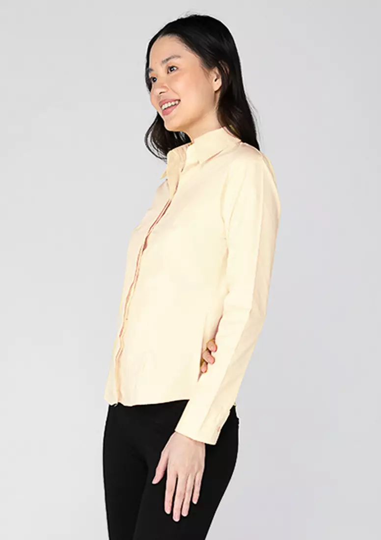 Della Long Sleeve Office Blouse