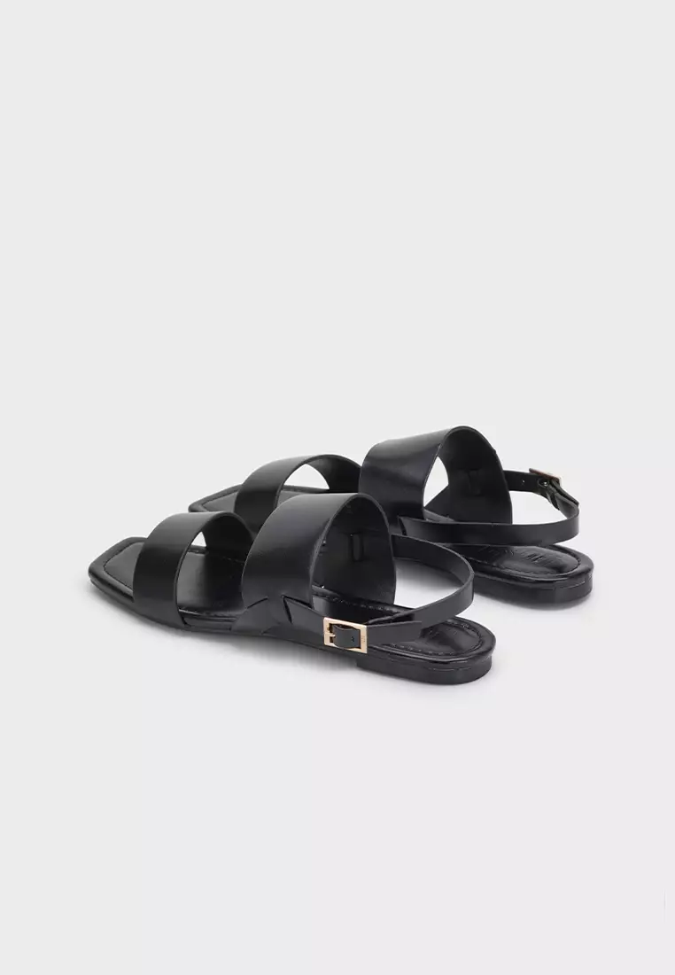 ANKLE STRAP FLAT SANDAL休闲平底凉鞋