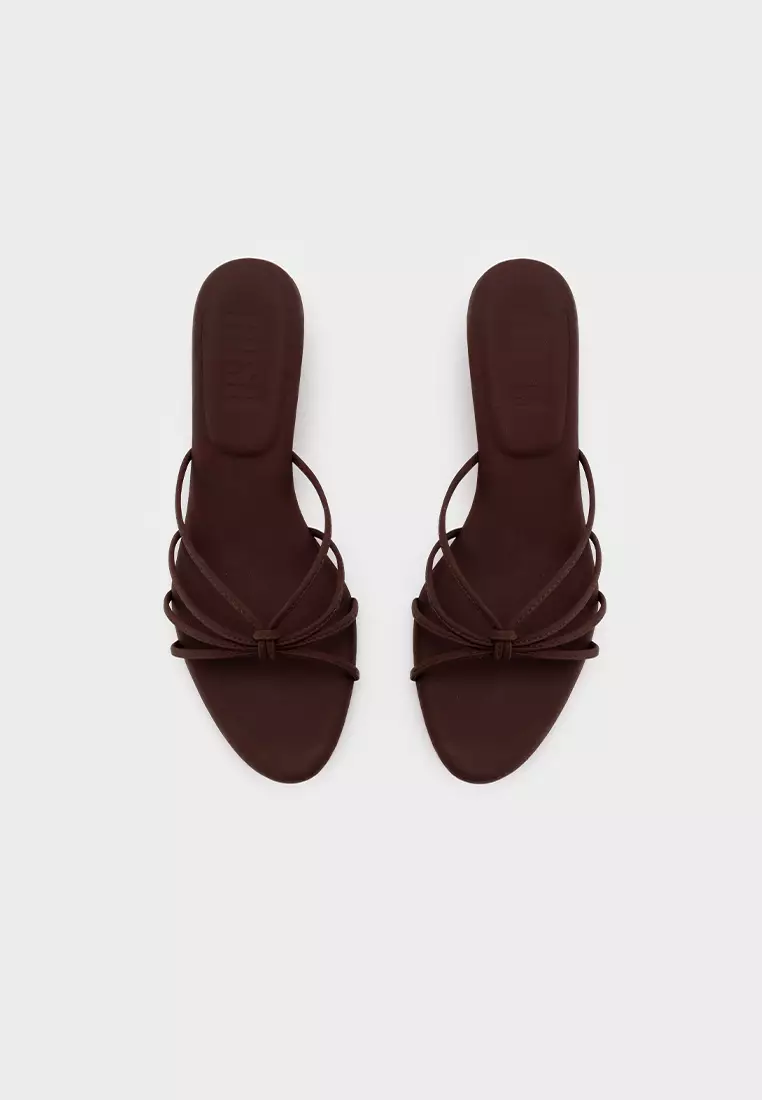 KNOTTED CLOUDFOAM LOW WEDGE HEEL 細帶編織云朵泡沫楔型拖鞋