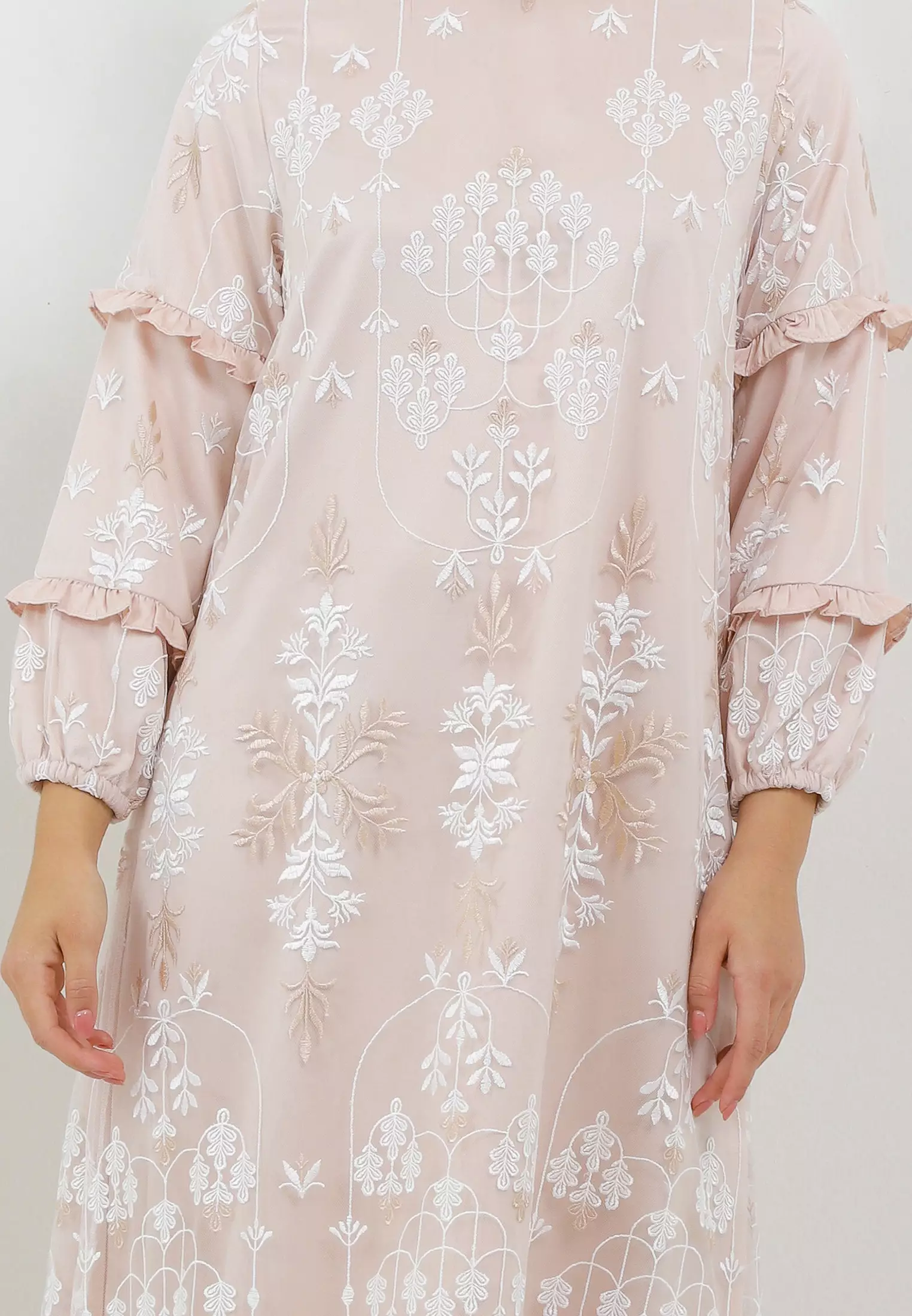 MFMW Zeora Dress Gamis Brukat Cream