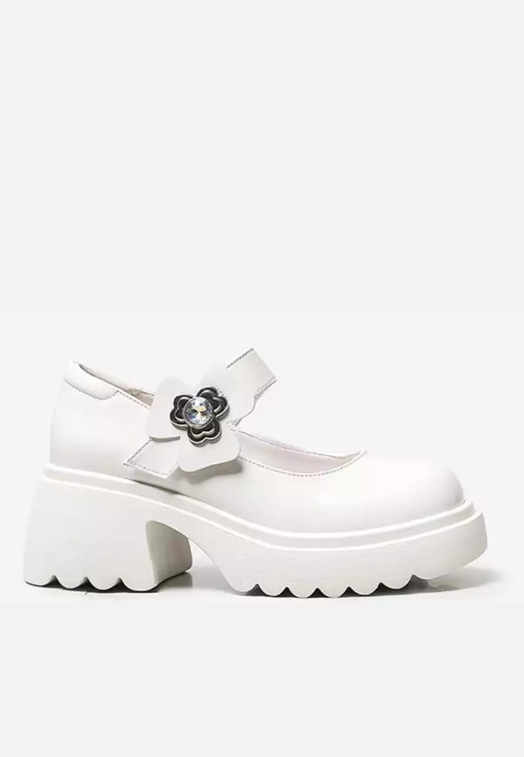 White heeled mary on sale janes