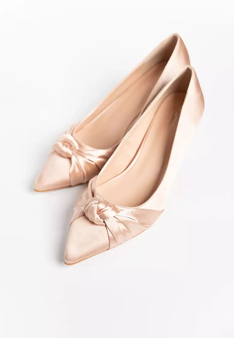 Ilya Satin Knot Heels