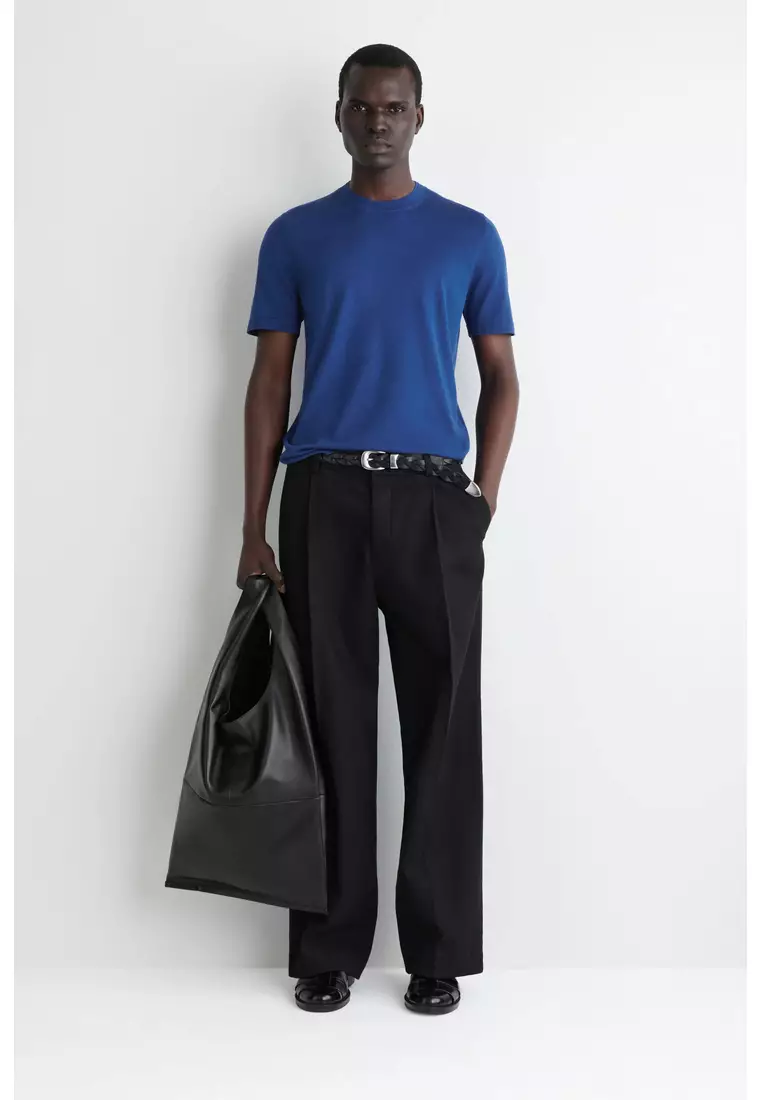 SLIM KNITTED SILK T-SHIRT