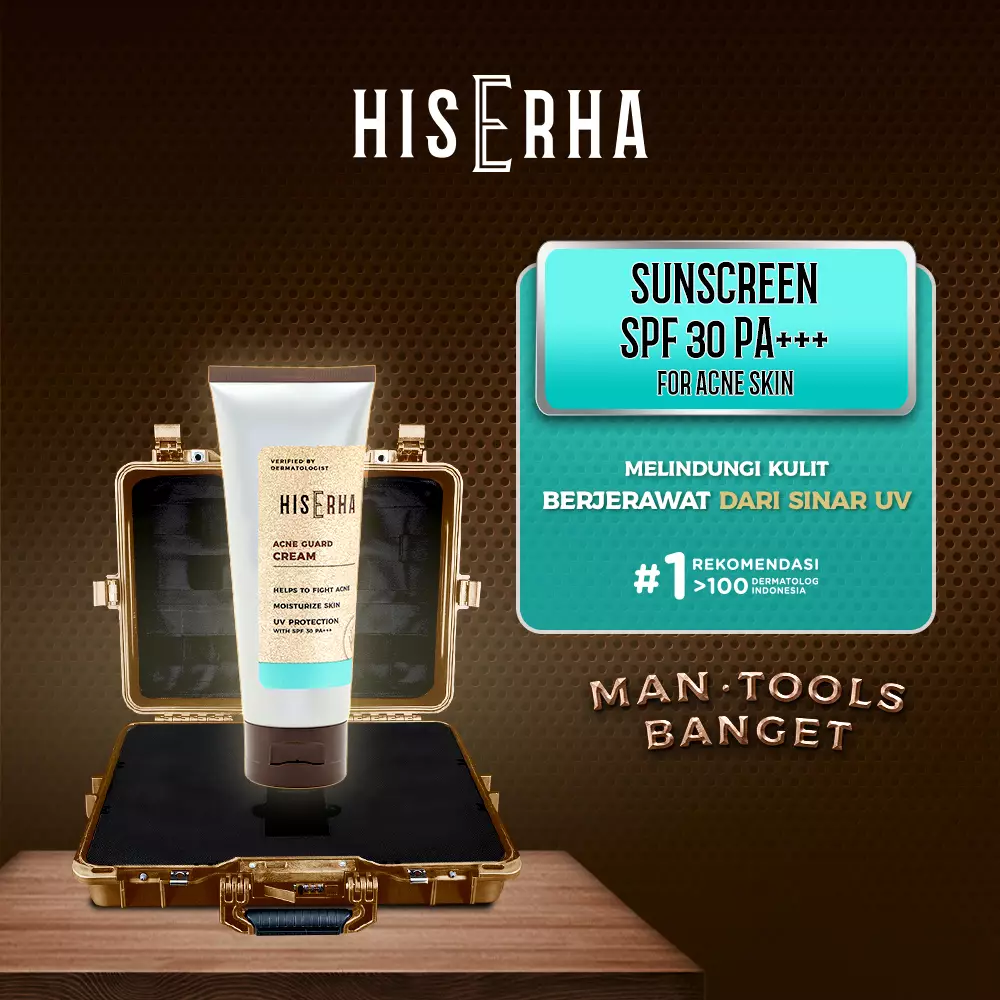 HisErha Sunscreen for Acne – Sunsreen Pelembab SPF 30/PA +++