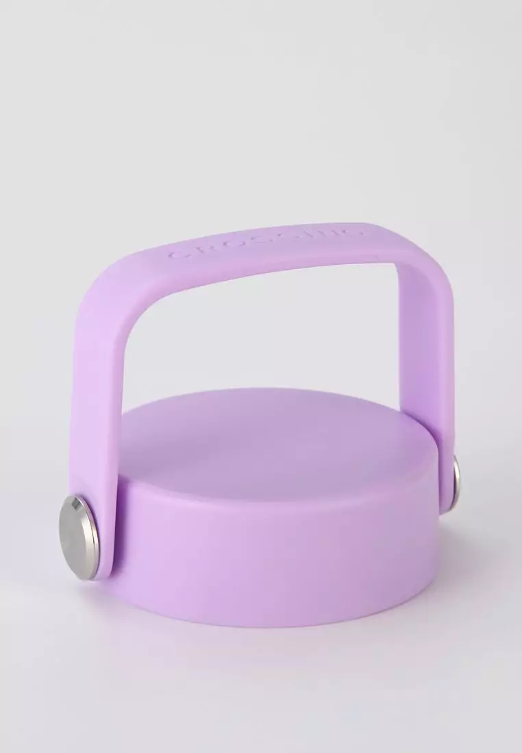 Crossing Urban Ceramic S/S Insulated Flat Cap Bottle With Handle 600ml - Ombre Lavender Luxe