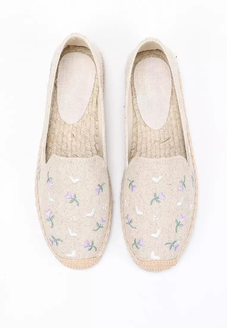 Embroidery Canvas Espadrilles HB45432