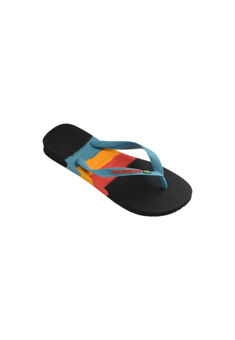 Unisex Brasil Tech Flip Flops - Black