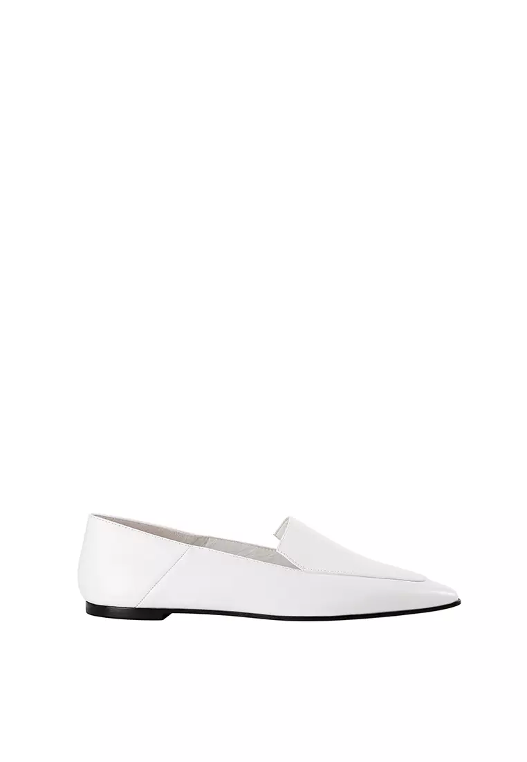 White pointed deals loafers