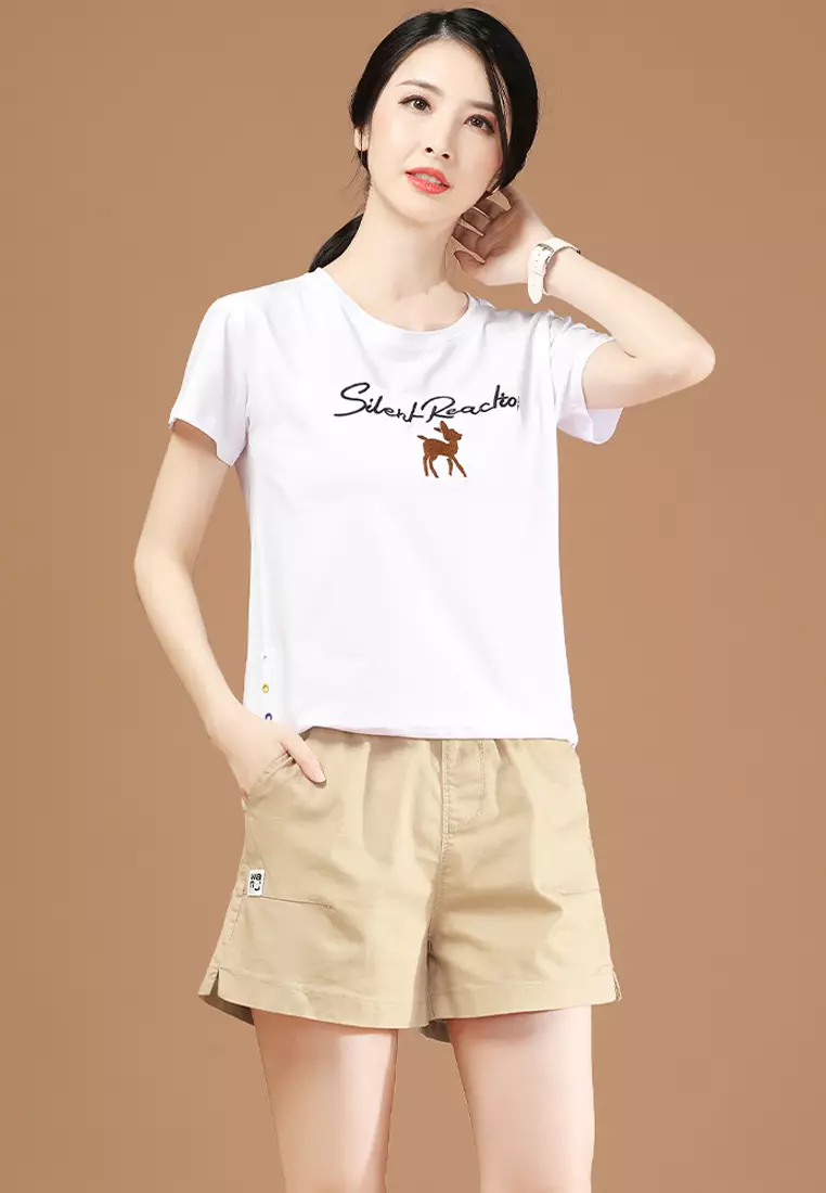Buy A IN GIRLS Elastic Waist Casual Shorts 2024 Online ZALORA