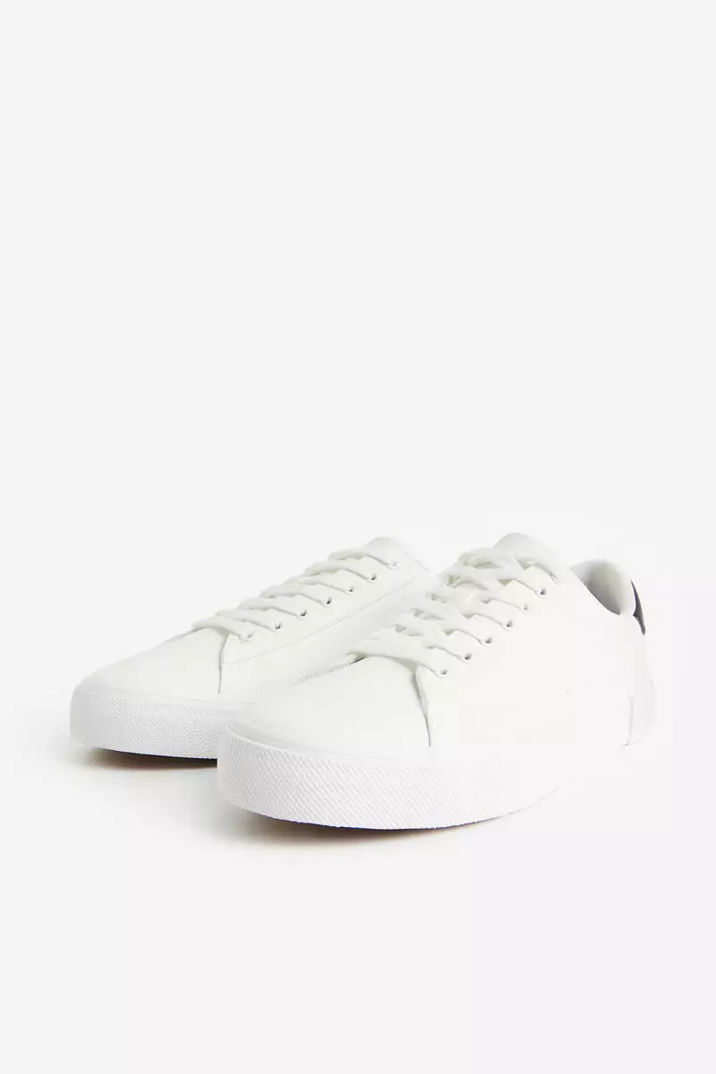 H&m white outlet sneakers mens