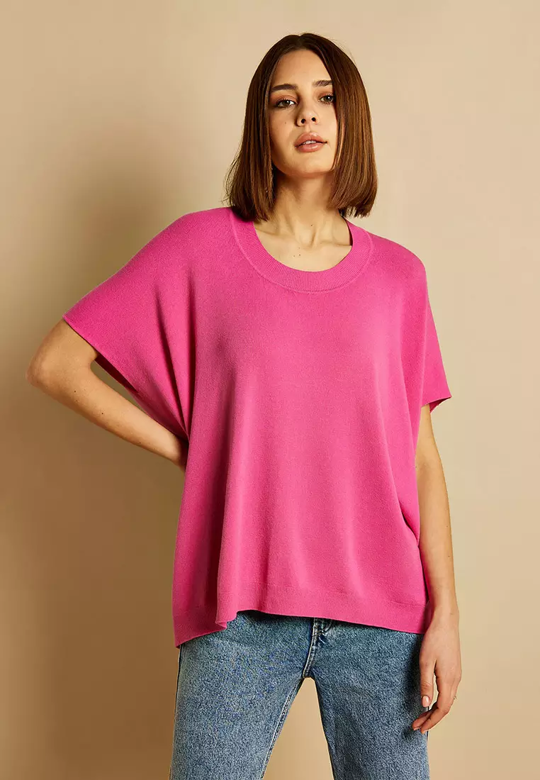 Katerina Short Sleeve Oversized Jumper