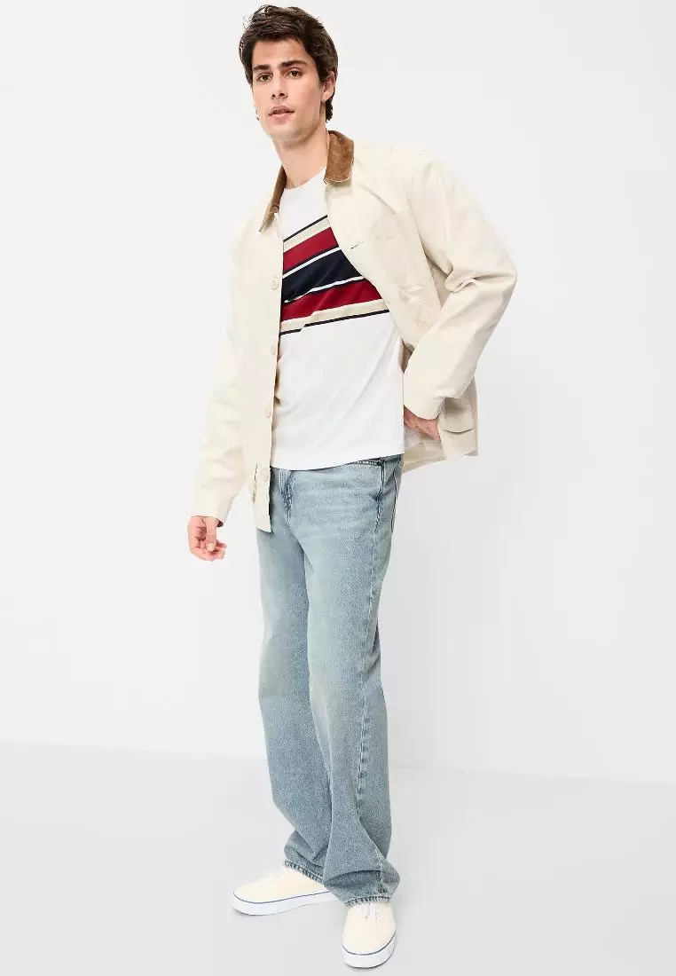 Crew-Neck Striped T-Shirt