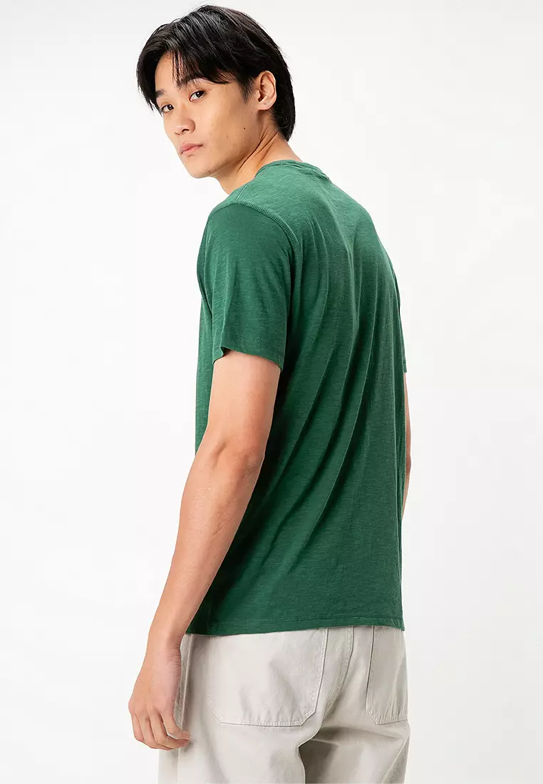 Logo Slub Cotton T-Shirt - BOSS Orange