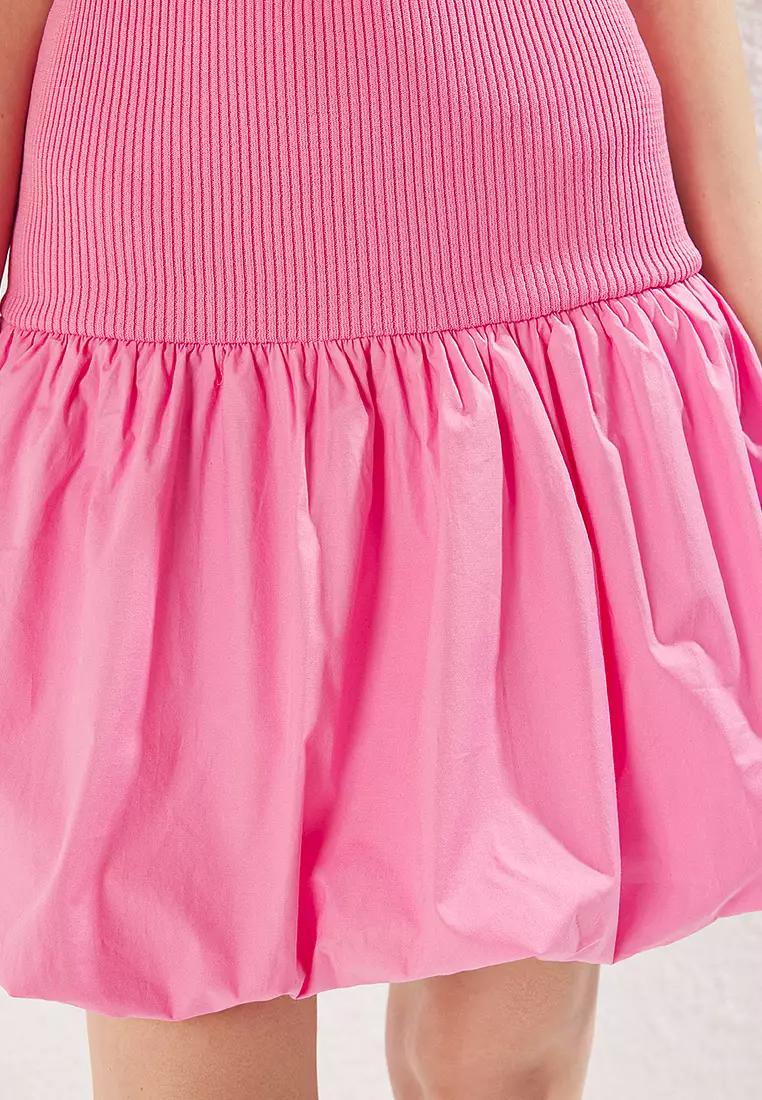 Balloon Skirt Mini Dress