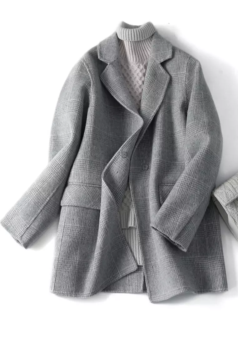 Vintage check coat hot sale