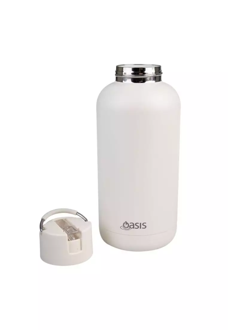Oasis Stainless Steel Insulated Ceramic Moda Bottle 1.5L - Alabaster