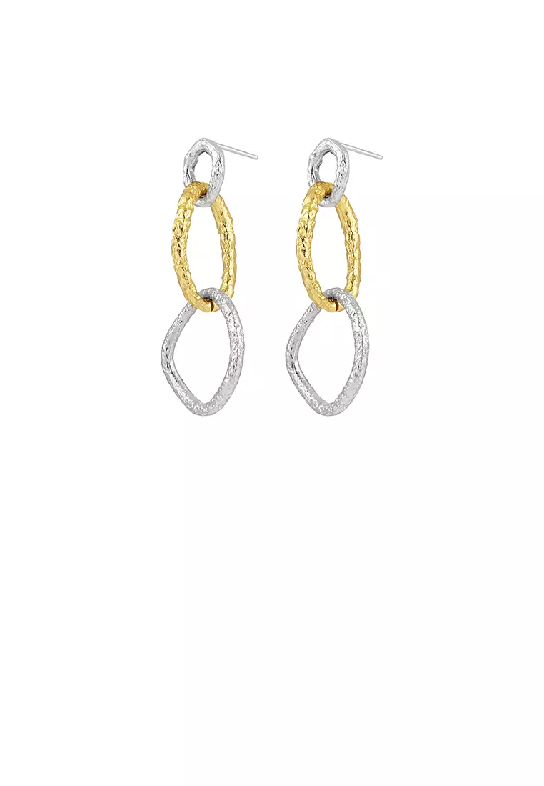 Geometric hoop earrings cheap