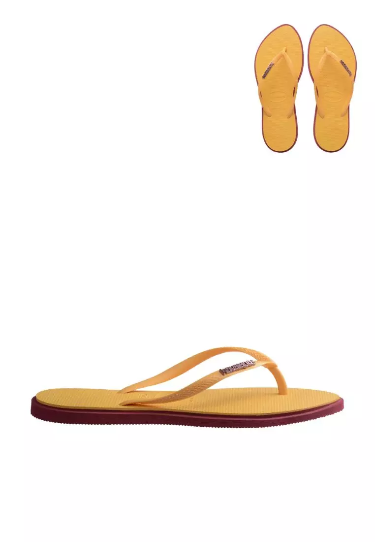 Women Slim Point - Caja Yellow Sandals
