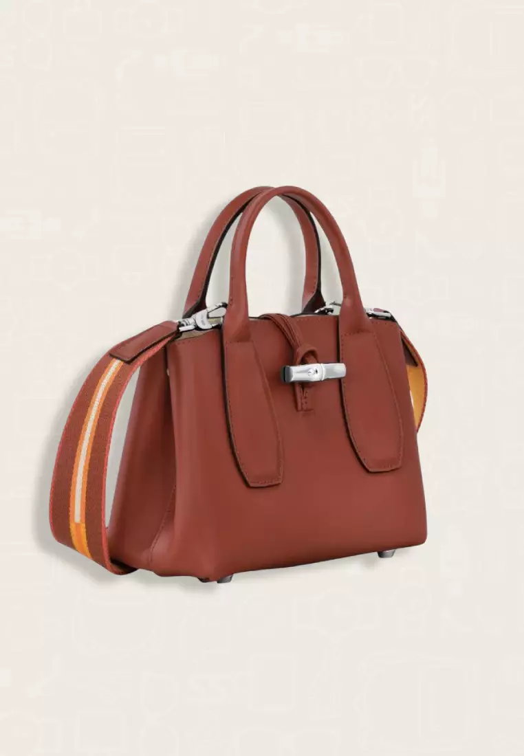 Longchamp Roseau Handbag S Mahogany