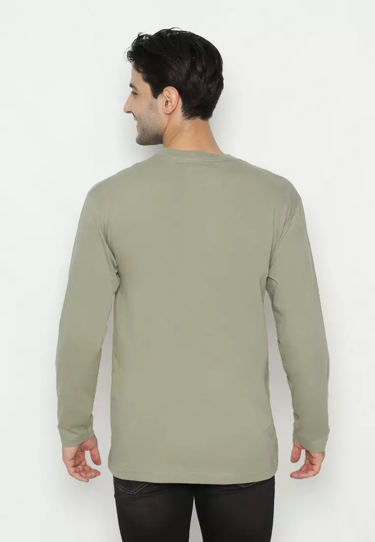 RBJ T-Shirt Cotton Lengan Panjang Pria 43036