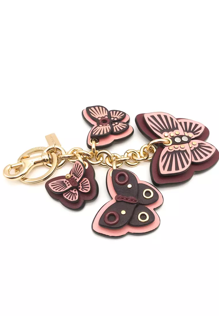 Coach Butterfly Cluster Bag Charm - Pink