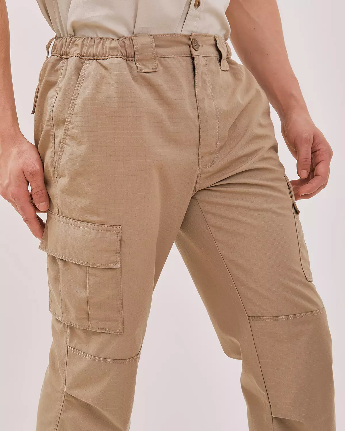 MEN'S KHAKI CHINOS TROUSERS