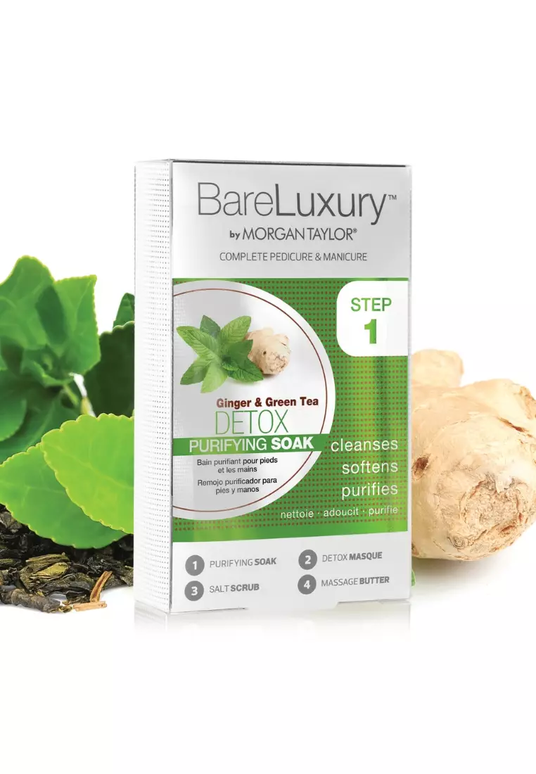 Morgan Taylor Bare Luxury Complete Manicure & Pedicure - Detox Ginger & Green Tea 4pk  [MT51319]