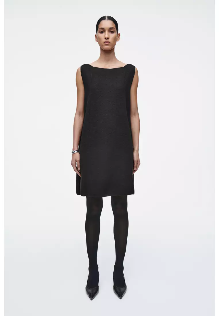 Buy COS PANELLED WOOL SHIFT DRESS 2026 Online | ZALORA