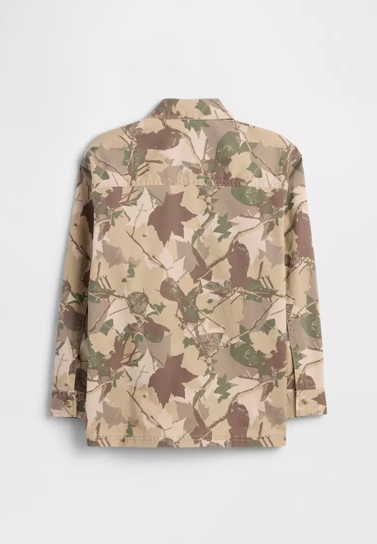 Camo Shirt Jacket