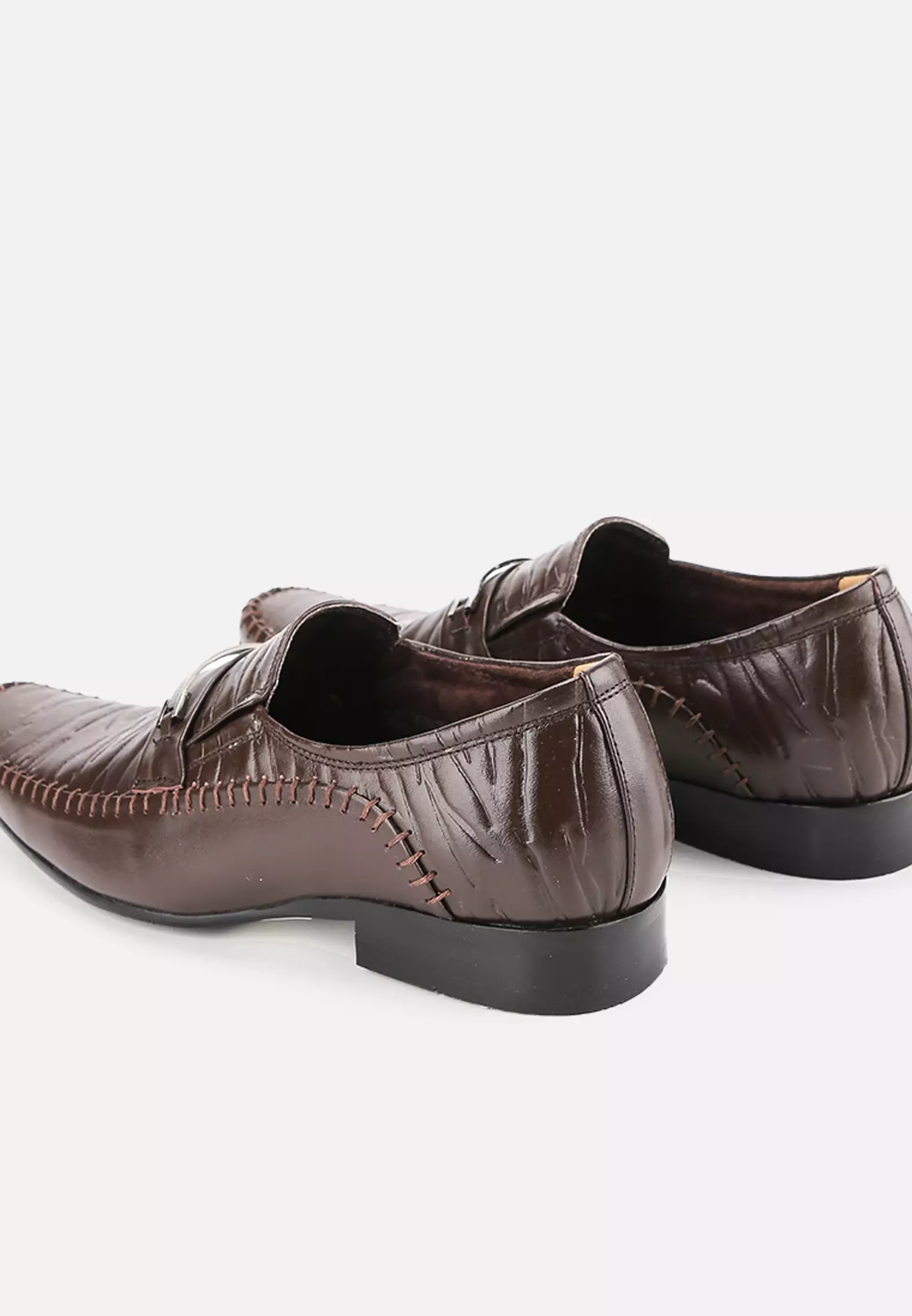 Marco Sepatu Pria Kantor Formal Kulit Asli - Brown