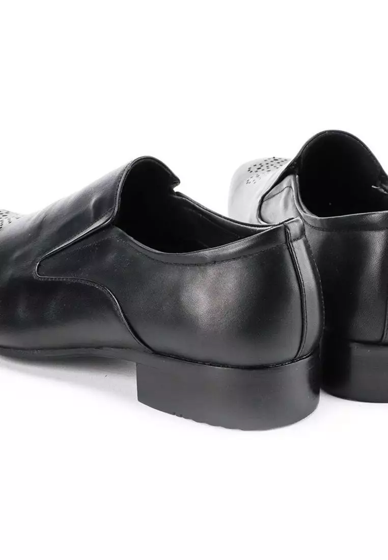 Maurin Sepatu Formal Pria Pantofel Kulit Asli - Black