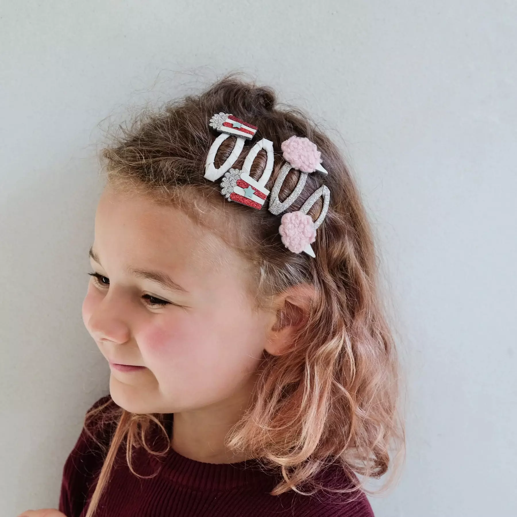 Mimi & Lula Popcorn & Candyfloss Clips - Jepitan Rambut Anak Perempuan (Multi)