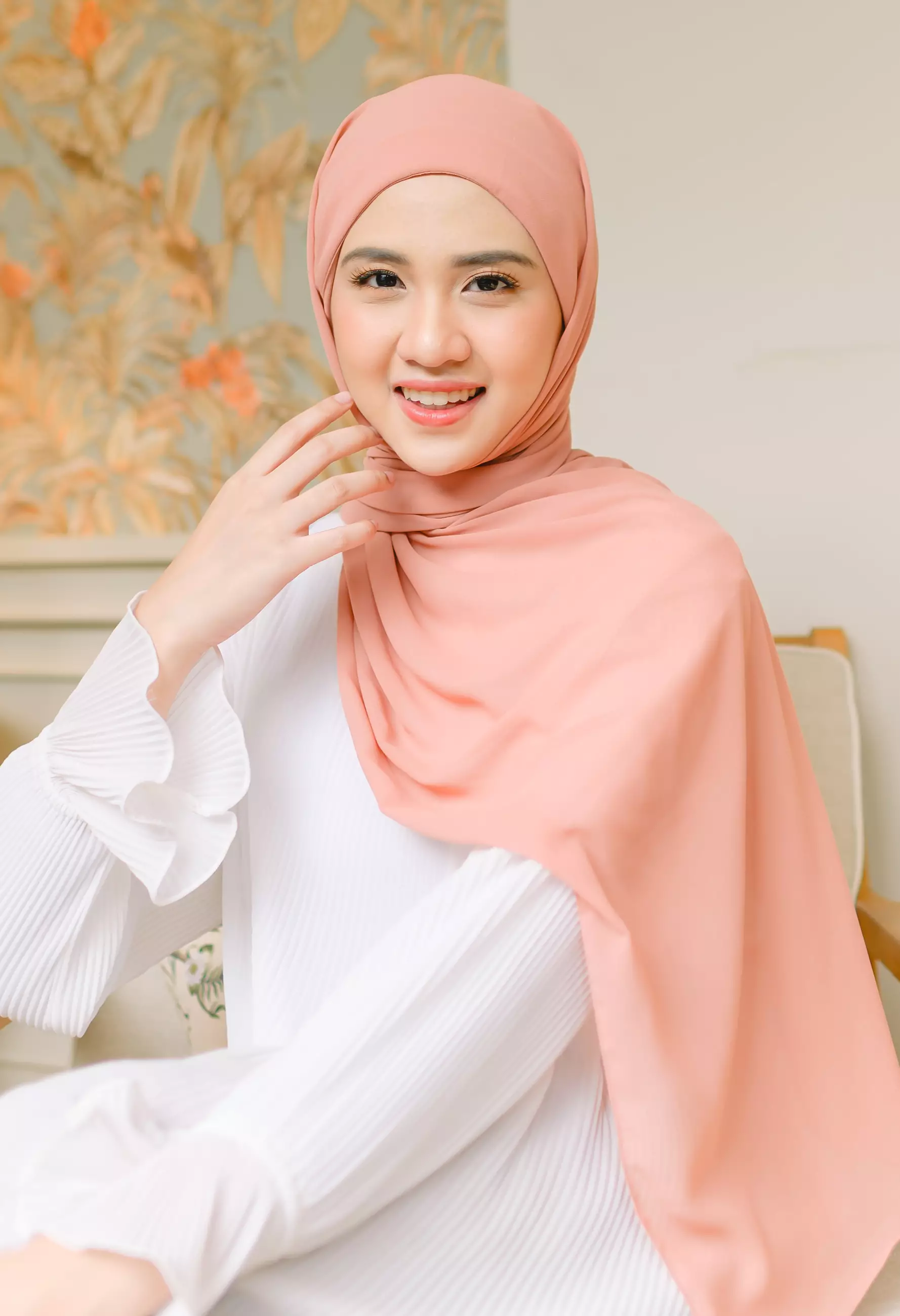Araa Shawl Soft Orange