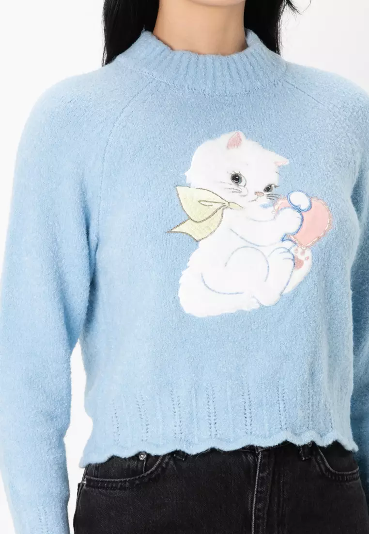 Raglan Sleeves Knit Sweater