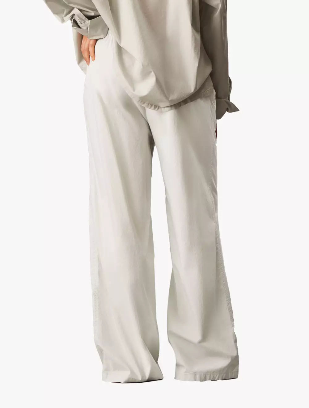 Calvin Klein Underwear - Cotton Poplin Wide Leg Pants - Grey - grey