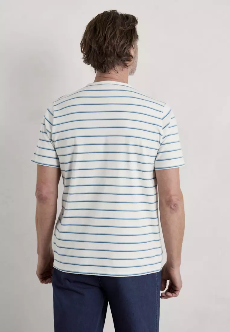 Buy Seasalt Cornwall Seasalt Cornwall Blue Seven Seas Sailor Tee Online