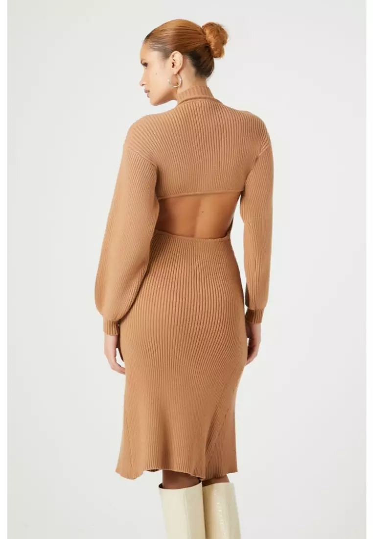 Buy FOREVER 21 Mock Neck Sweater Midi Dress 2024 Online ZALORA