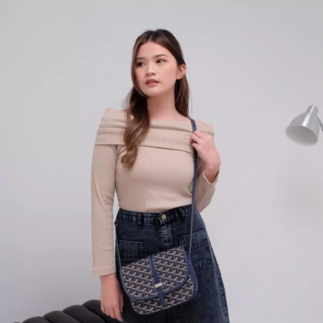 Goyard Belvedere PM Bag Navy