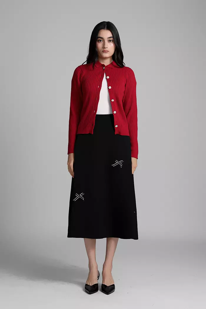 COTTONINK Studio - Atasan Rajut Knit Wanita Red Avenue #HolidayCollection