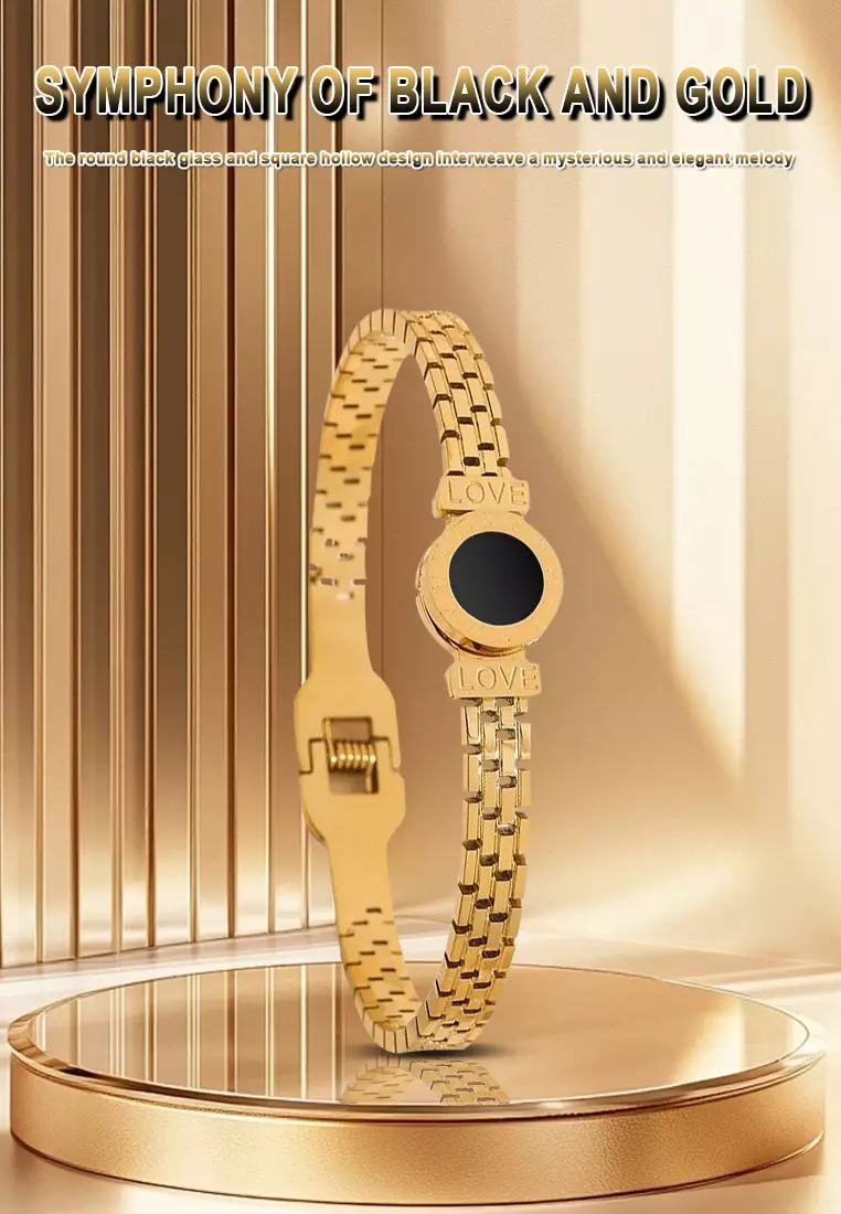 Gelang Wanita Titanium Fashion Original Perhiasan Gelang Cewek Anti pudar