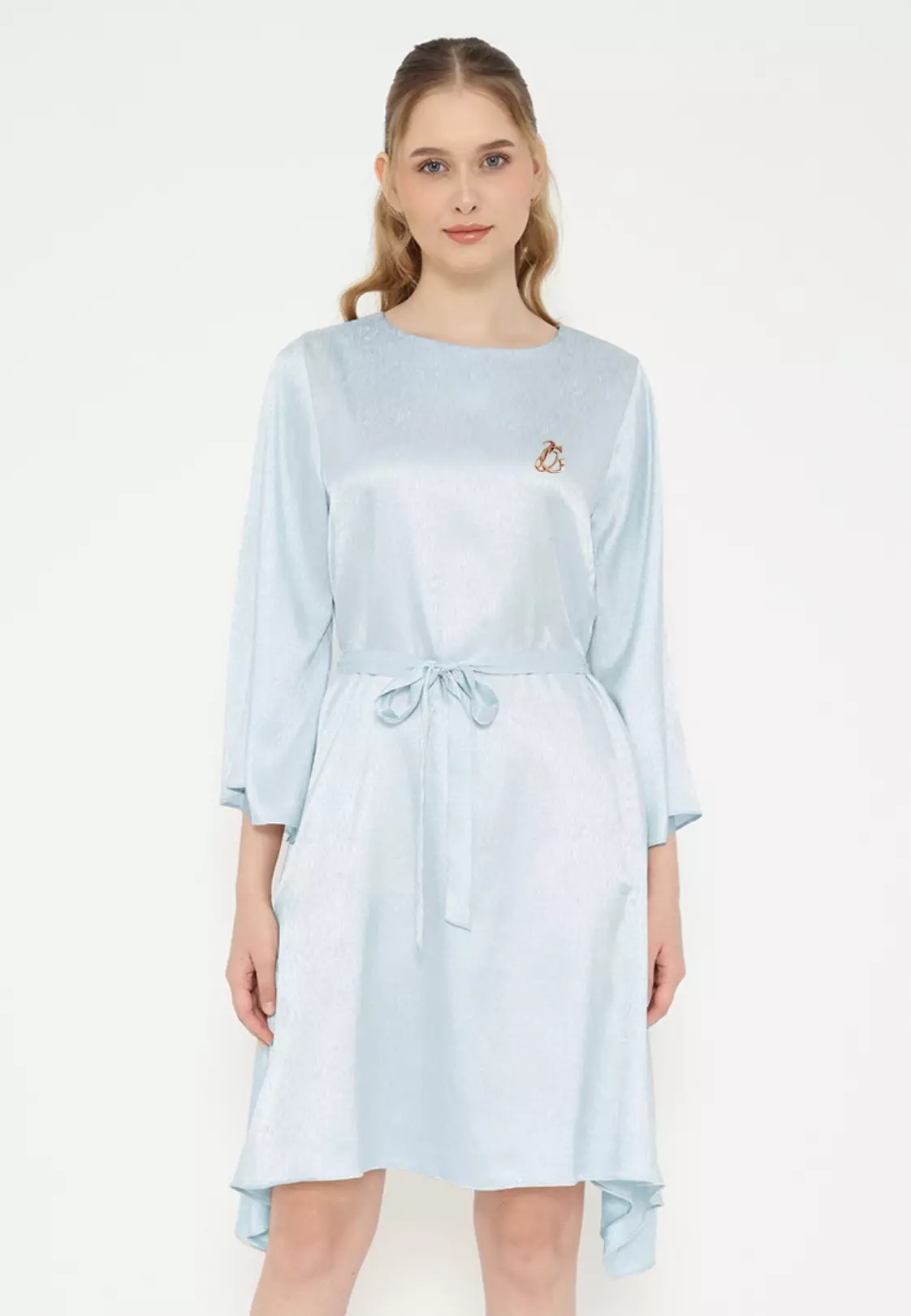Tunik atau Mini dress Shimer In Blue By Brilliant Girl Warna Biru Muda
