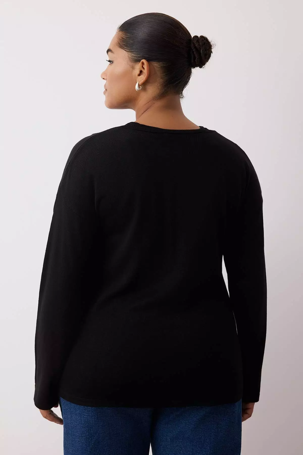 Black 2'Li Suit Tricot Blouse-Pullover Tbbaw26An00014