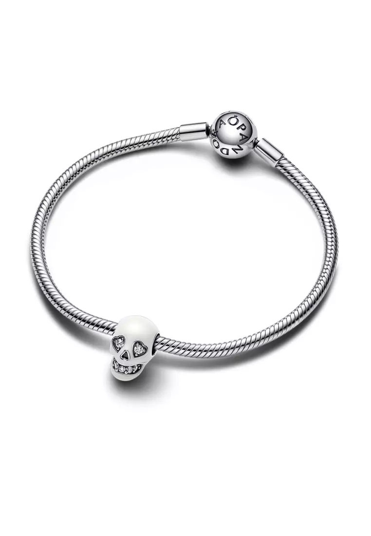 Pandora Glow-in-the-dark Sparkling Skull Charm