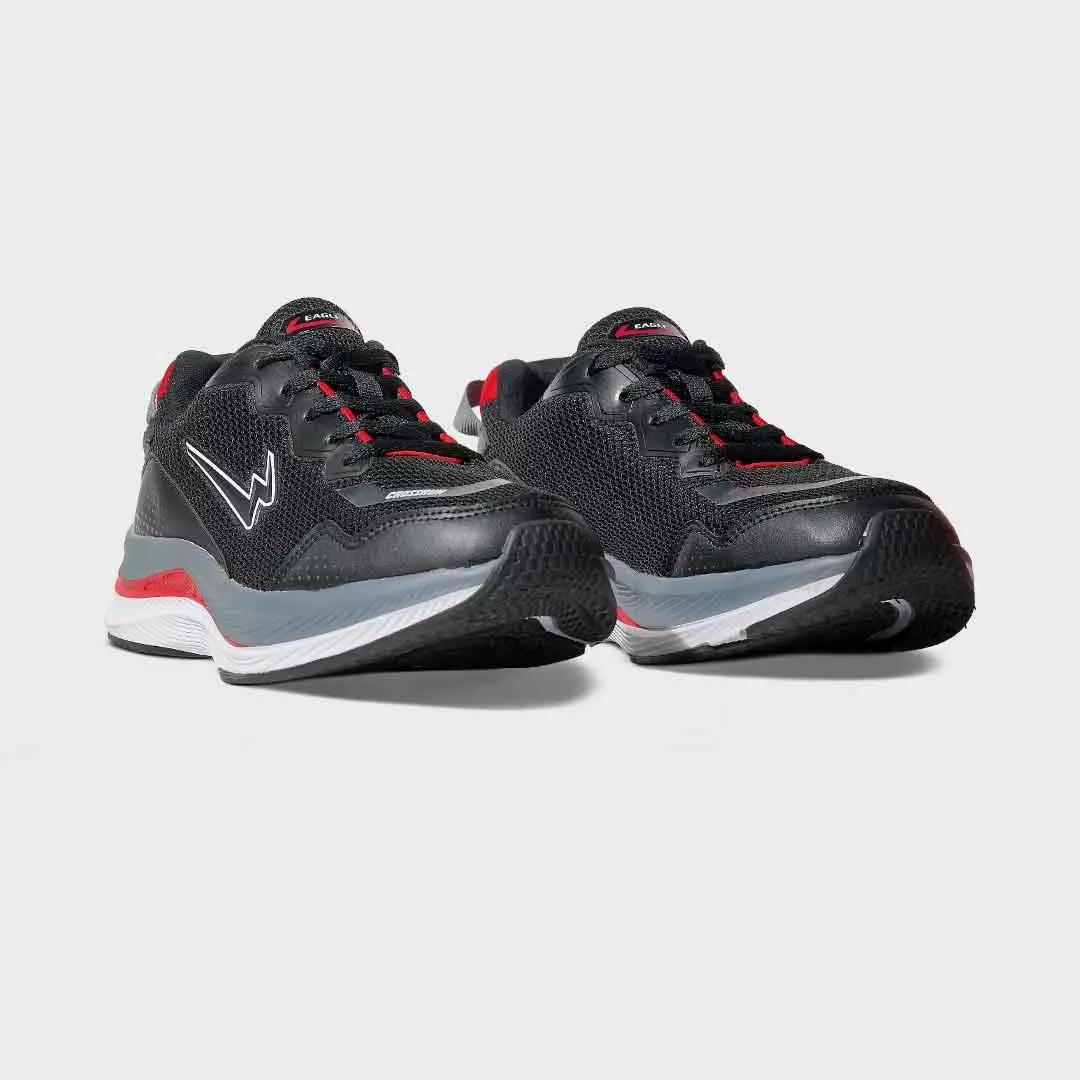 Eagle Sepatu Sneakers Lifestyle Crossrun - HITAM/MERAH