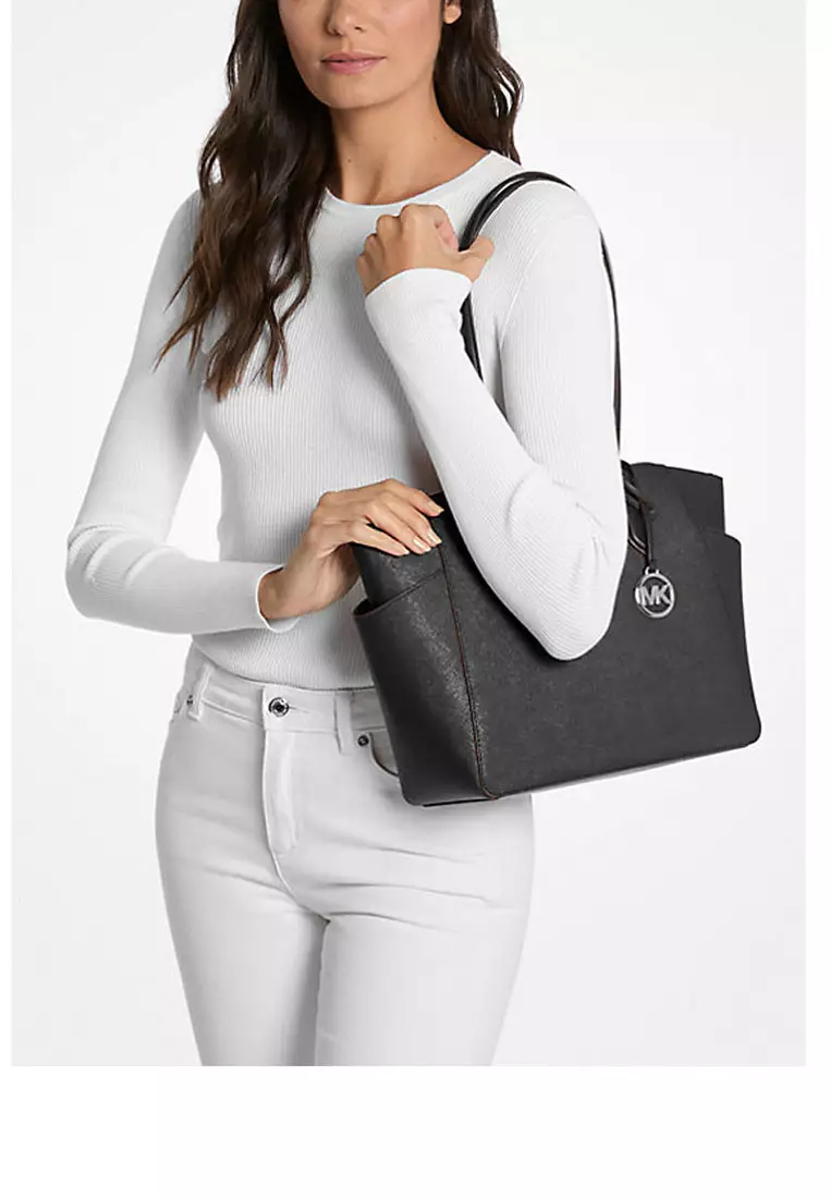 Marilyn Medium Saffiano Leather Tote Bag