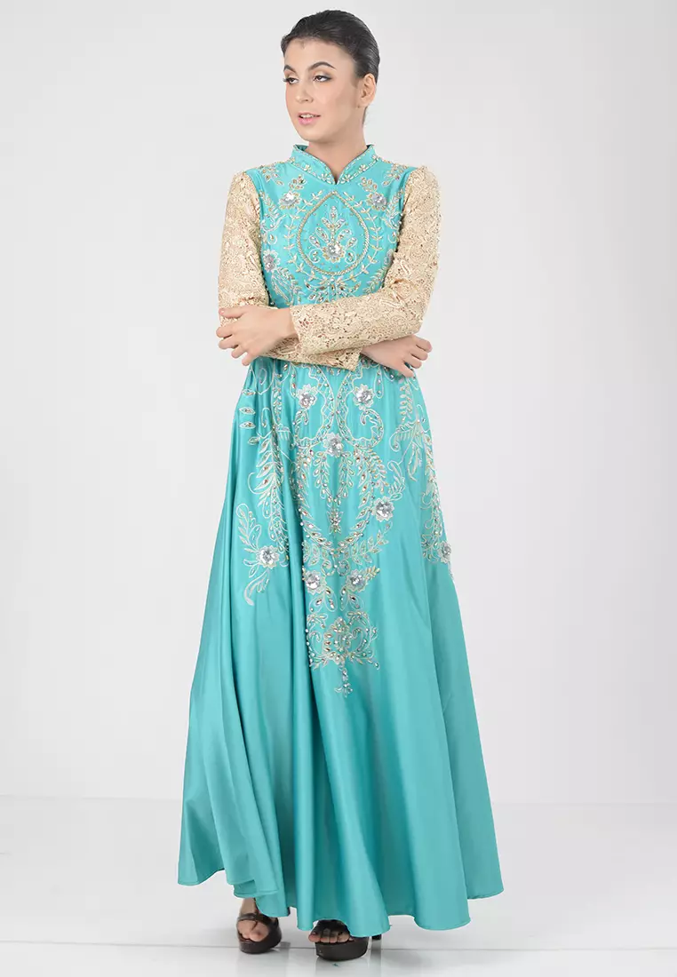 Bibiq Gamis Brokat Satin