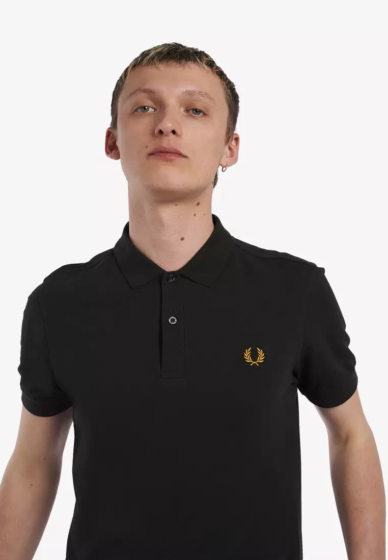 Fred Perry M6000 Plain Fred Perry Shirt (Night Green / Honey Gold)