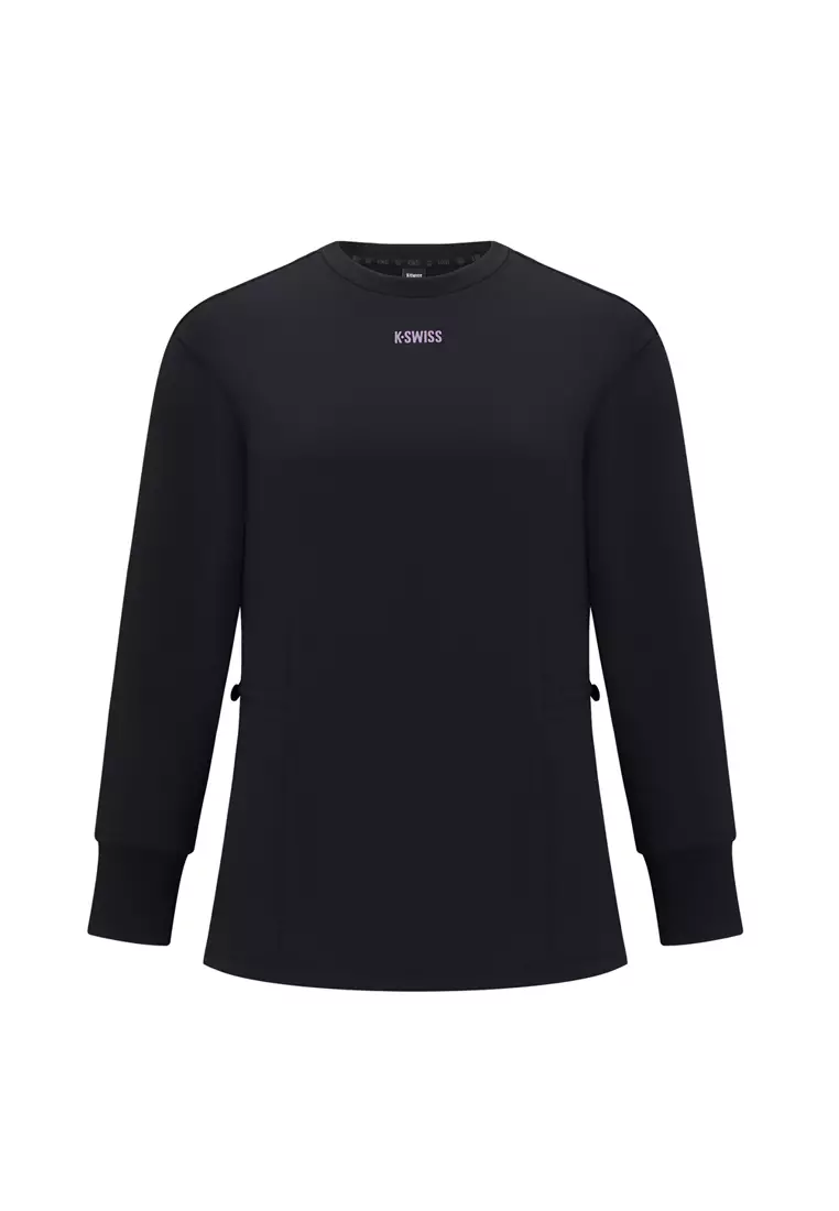 女裝 K-SWISS LOGO 內層絨毛寬鬆衛衣