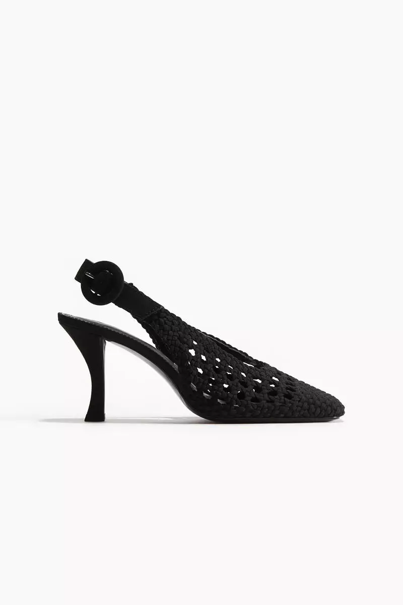 Discount on H&M  shoes - SKU: Braided canvas slingbacks